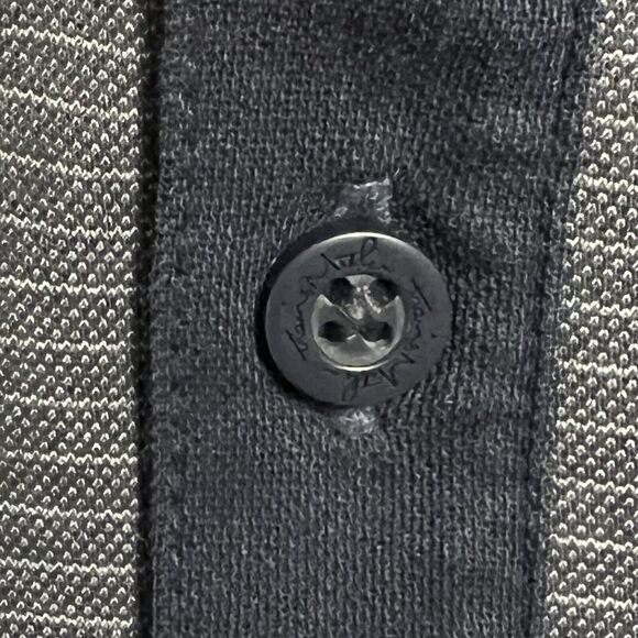 TRAVIS MATTHEW Pima Cotton Polo Shirt Men’s Medium Blue Stripe Performance Golf - Picture 13 of 15